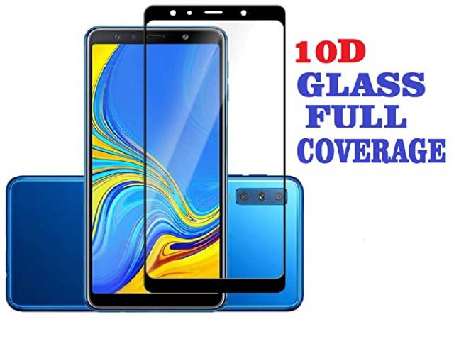 Premium glass samsung a7 2018 tempered glass full cover