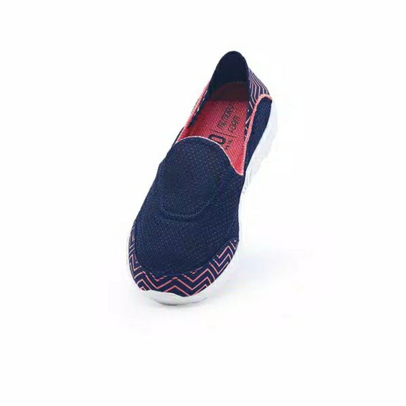 910 Nineten Sepatu Slip on wanita KAWAI 1.5 WM Biru/Merah Original