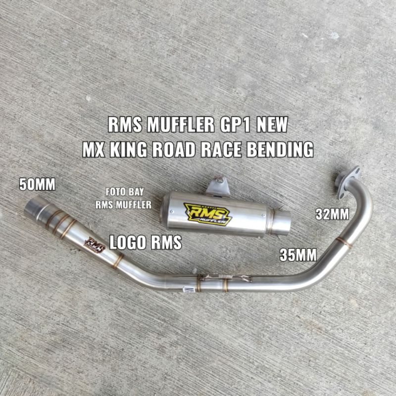 Knalpot RMS Muffler mx king road race bending gp1 new