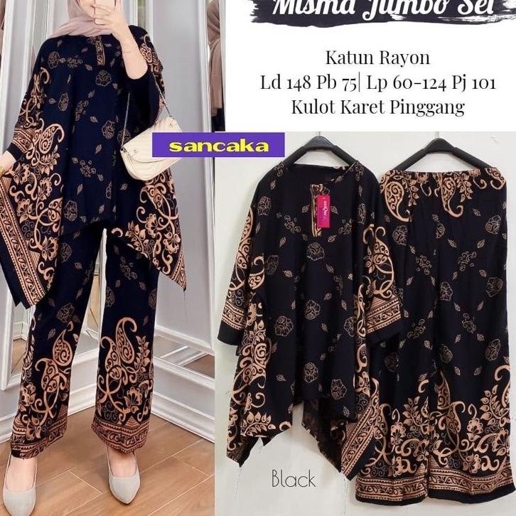 (PALING DICARI) Setelan Tie Dye  Setelan Misma Jumbo Set by Sancaka Set Rayon Lengan Panjang Aik Big