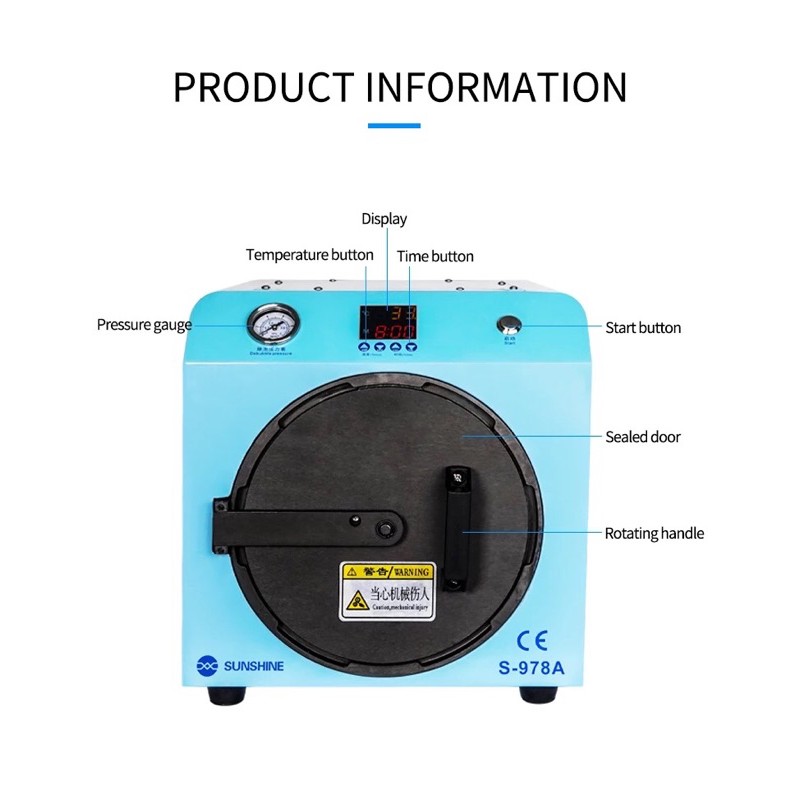 MESIN BUBBLE LCD REMOVER SUNSHINE S-978A 11INCH - LARGE SIZE