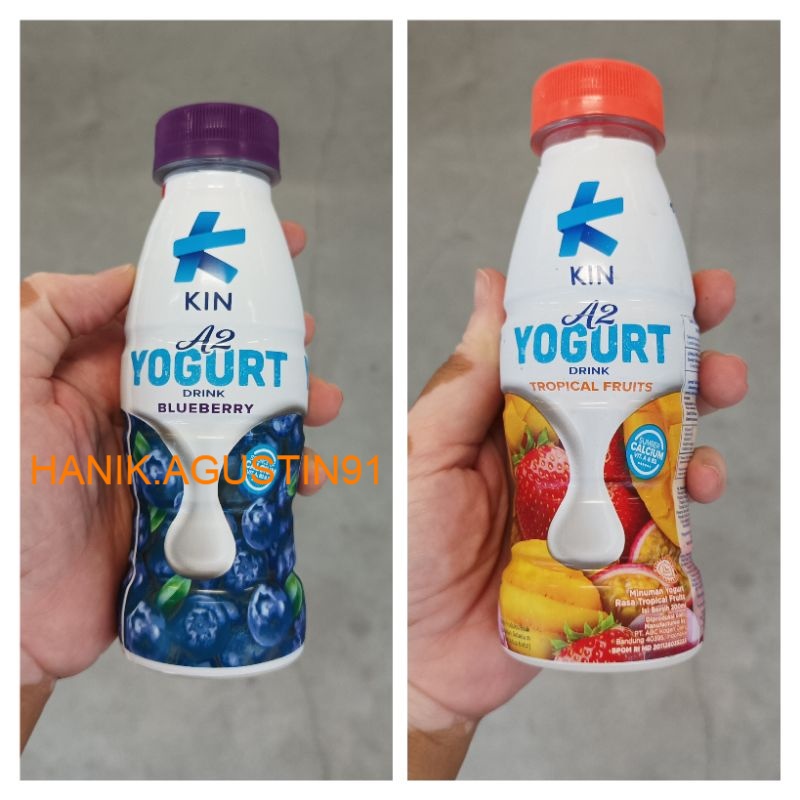 

KIN A2 Yoghurt Minuman Yogurt Strawberry Tropical Bluberry 200 ml