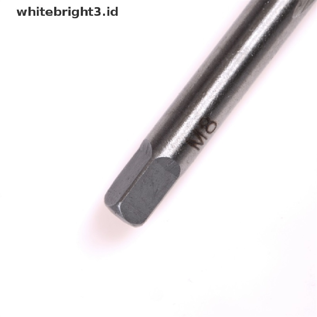 {whitebright3.id} 5pcs/Set M3 M4 M5 M6 M8 Hand Tap Straight Flute 3mm-8mm Hand Fast tapping Tool ,