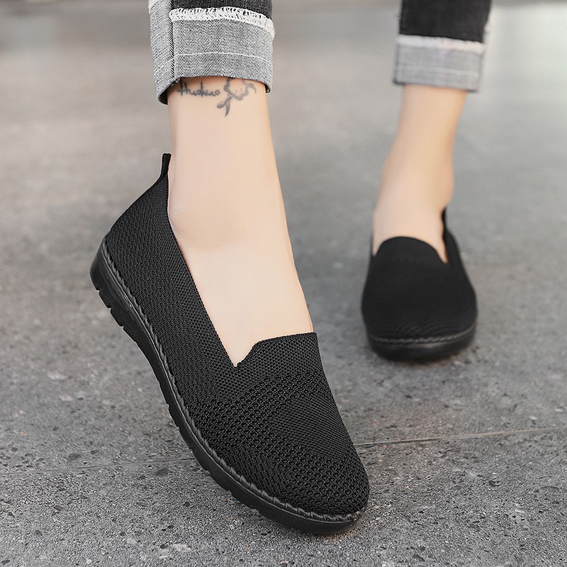  Sepatu  Slip On Wanita  Model Flat Casual  Shopee  Indonesia