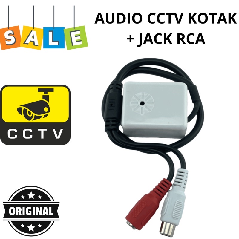 AUDIO MONITORING CCTV plus jack audio / MIC CAMERA CCTV