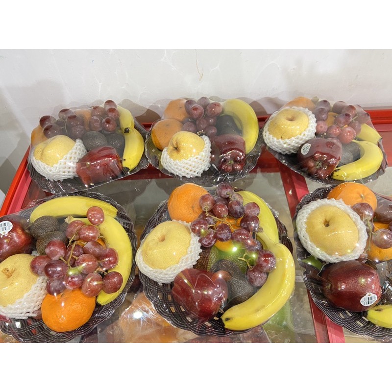 

paket hampers parcel buah parsel murah dengan keranjang piring surabaya sidoarjo