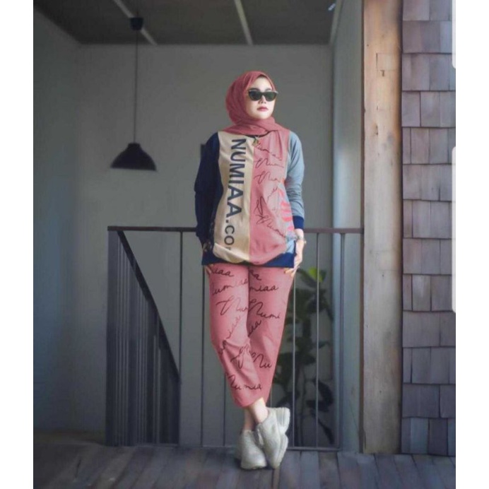 SETELAN JUMBO SETELAN BABYTERRY BAJU OLAHRAGA WANITA NUMIAA