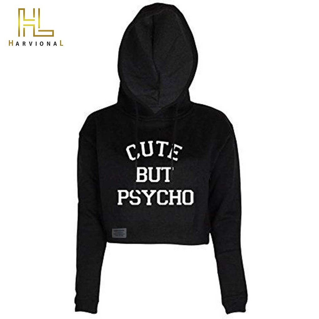 SWEATER CROP PSYCHO BAHAN FRENCHTERRY TERLARIS