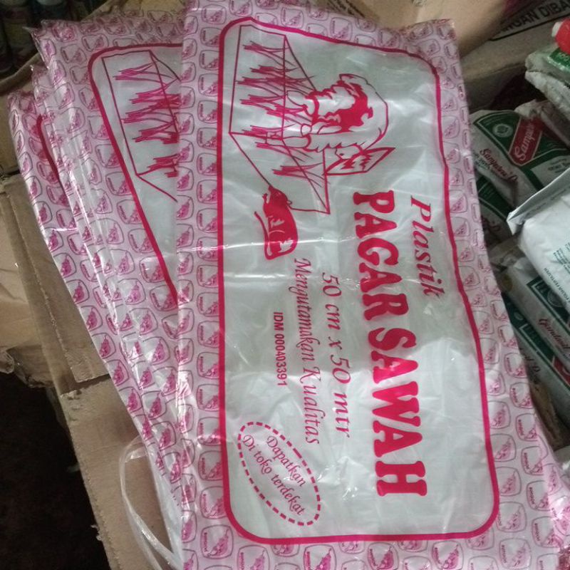 plastik pagar sawah cap bunglon 50 meter