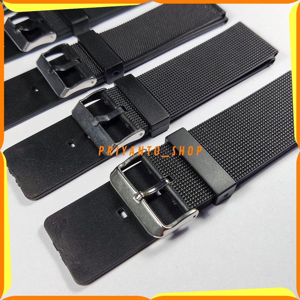 Tali Karet Jam Tangan 18mm 20mm 22mm 24mm 26mm Rubber Strap Mantull Terbaikk