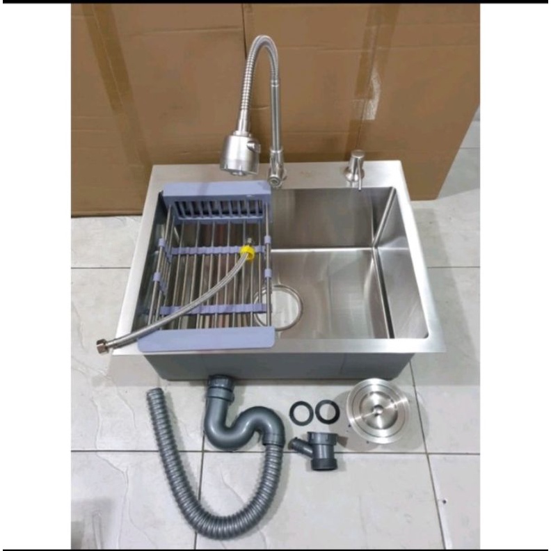 Paket Kitchen Sink Golden Hand By Onan 5040 stainless sus 304 Bak cuci piring TIRISAN TARIK