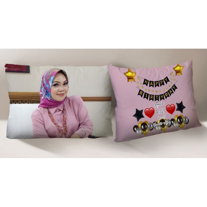 BANTAL HADIAH CUSTOM ULANG TAHUN BIKIN BANTAL WAJAH ULANG TAHUN HADIAH ULANG TAHUN BIRTHDAY