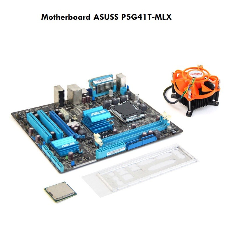 PROMO PAKET BOARD + PROCESSOR + FAN ASUS G41T P5G41T ORE DUO E8400 - MOTHERBOARD TERMURAH