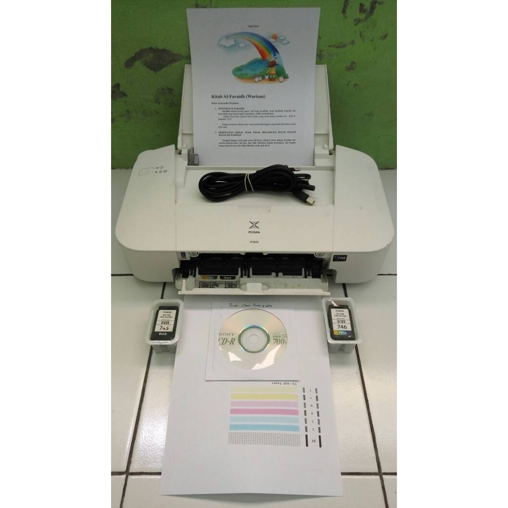 Printer Canon Pixma Ip 2870 Siap Pakai Shopee Indonesia