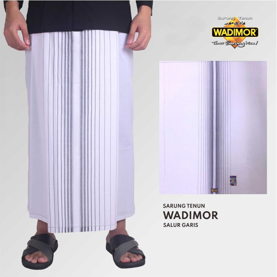 sarung wadimor dewasa hitam garis