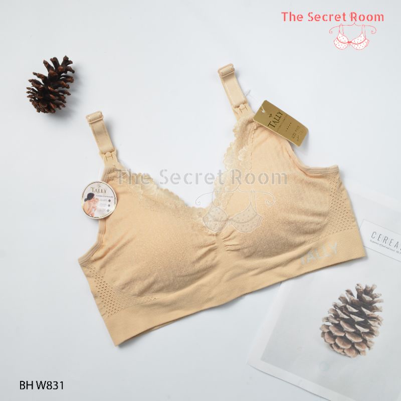 TALLY BH BRA MENYUSUI W831 I FREE SIZE I ADA BUSA TIPIS I CUP B-C | TANPA KAWAT I BAHAN RAJUT HALUS