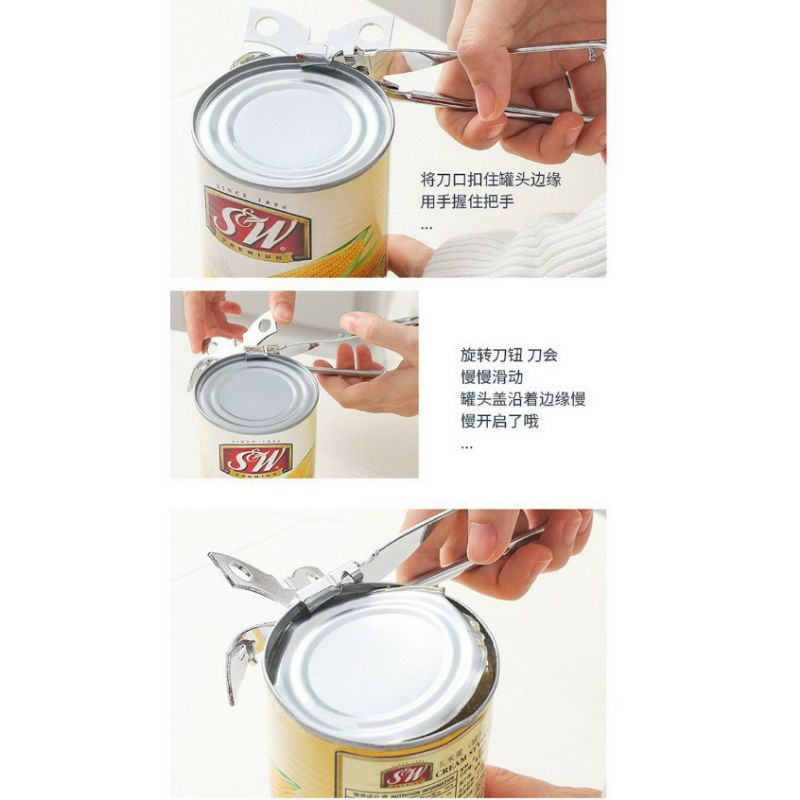 ~ PIYOSHI08 ~ Alat Pembuka Kaleng Bahan Stainless Steel Bukaan Tutup Botol Can Opener Stainless PD120