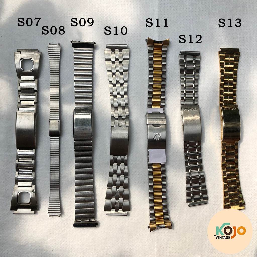 Strap Jam Tangan Stainless Steel Pria Wanita Jadul Vintage