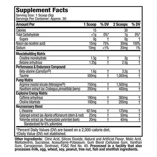 Muscletech Vapor X5 Next Gen Preworkout 30 Serving