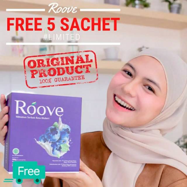 

Roove minuman serbuk rasa bluberry