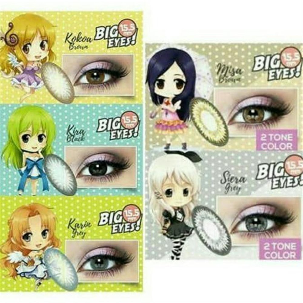 ❤ RATU ❤ Softlens X2 Manga Shin Normal | Soflens Manga Sin Big Eyes Dia 15.5mm