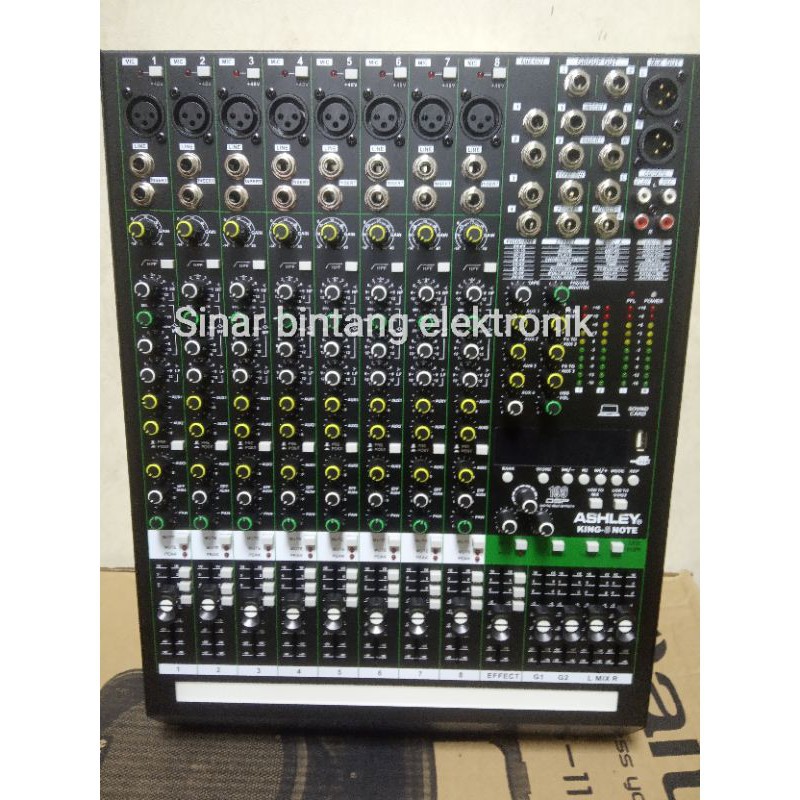 Promo Harga Murah  mixer Ashley king 8 note original new varian mixer Ashley 8 channel out door
