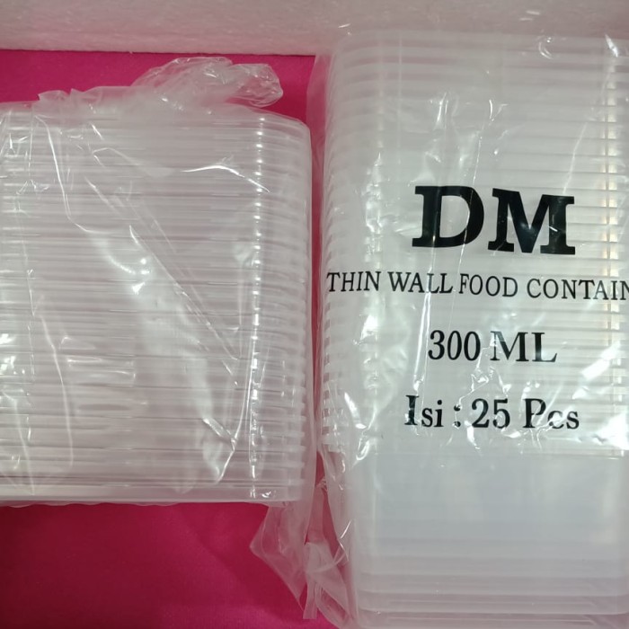 THINWALL KOTAK 300 ML REC/ FOOD CONTAINER / KOTAK PLASTIK MAKANAN