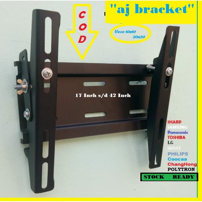 Bracket TV / Briket tv  / Braket TV 32 LED 17"-42" Bisa nunduk Universal cocok untuk banyak Merk TV