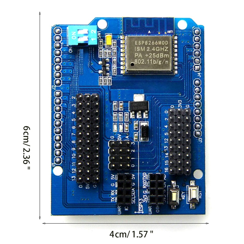 Btsg New Serial WiFi Shield Untuk Arduino- R3 2560dari ESP8266 WiFi Web Sever Shield ESP-13 IoT DIY Papan Pengembangan Kit