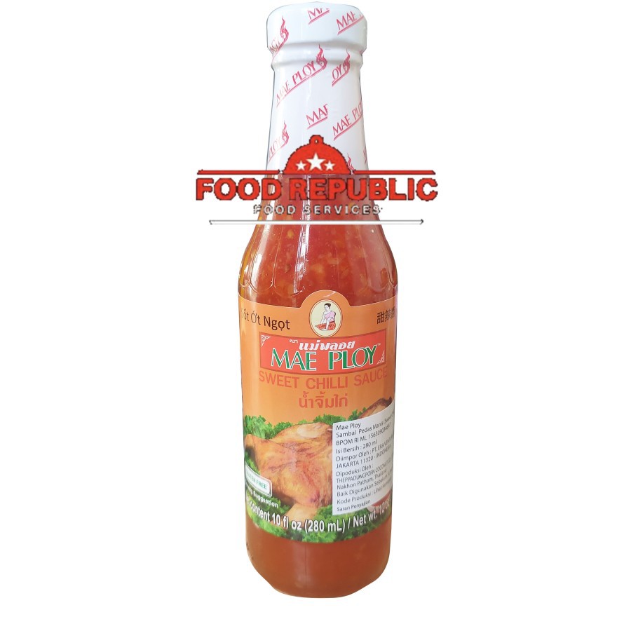 

MAE PLOY SWEET CHILI SAUCE 280 ML - SAUS CABE MANIS THAILAND NON HALAL ENAK