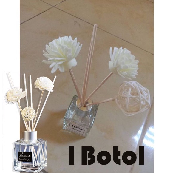 MPRO Reed Diffuser Device Pengharum Ruangan Parfum Essential oil Stick 50ml Parfum Kamar Aromatherapy Rattan-Rose