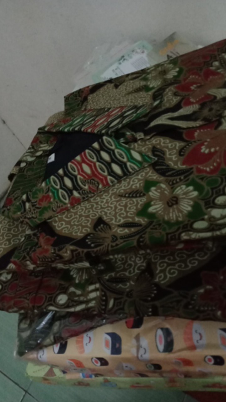 Prakha Kemeja Batik Pria Lengan Pendek Full Furing Bahan Katun Sragenan By Kanaya