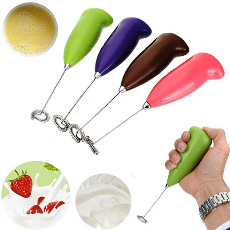 Milk Frother Pembuih Susu Hand Mixer Latte Esppresso Cappucino Maker / Pengocok Telur Hongxin mixer mini Pengocok telur cream kopi black