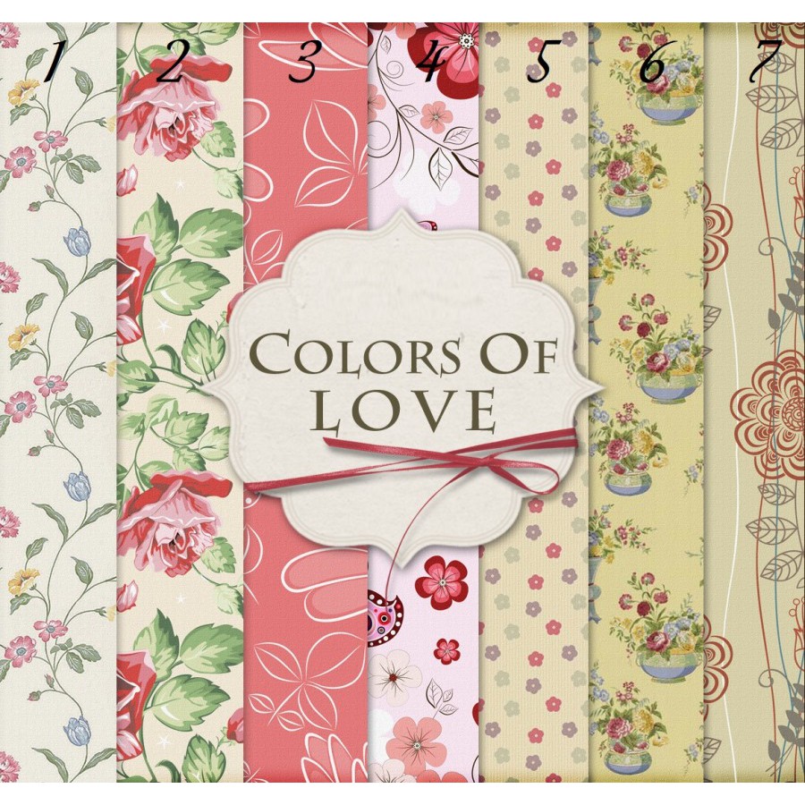 Kertas Scrapbook - Colors of Loves_FFH21 Design