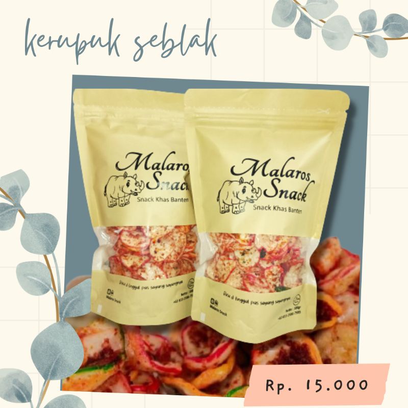 

KERUPUK SEBLAK BANTAT DAUN JERUK 150gr/Kerupuk Pedas-Khas Banten