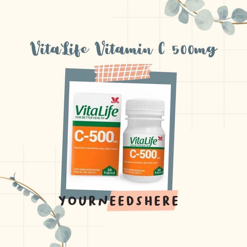 Jual Vitalife C Kapsul Vitamin C Suplemen Shopee Indonesia