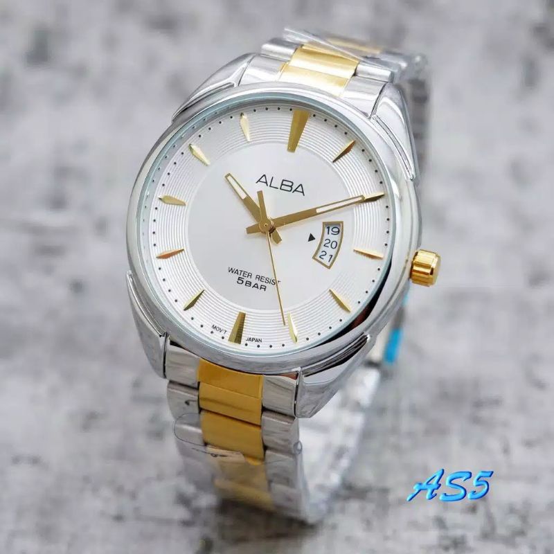 Jam Tangan Alba Jam Tangan Terlaris Stainliss Steel Anti Air