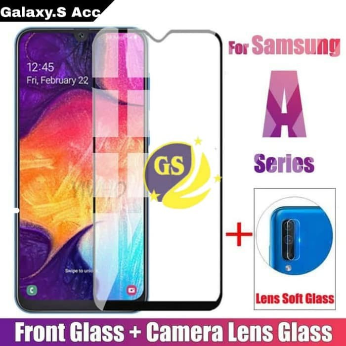 Samsung A10S A20S A30S A50S A10 A20 A30 A50 A70 A80 M10 TEMPERED GLASS CAMERA TG ANTI GORES FULL 9D