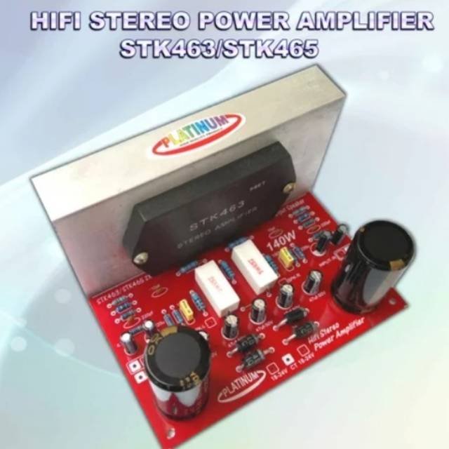 Stereo power amplifier STK 463/465