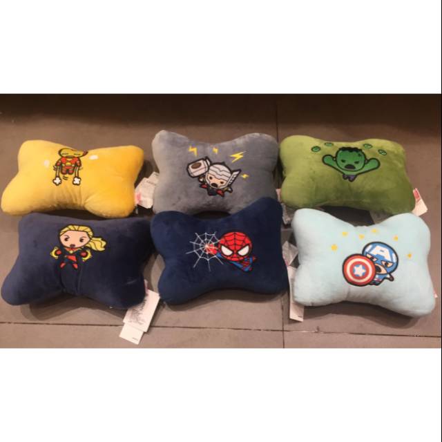 MARVEL BONE PILLOW  bantal mobil MINISO