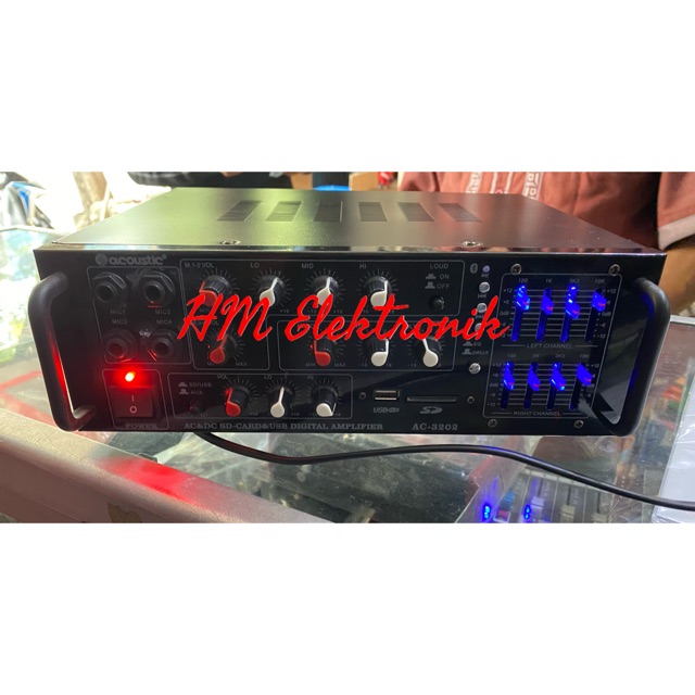 Ampli Acoustic AC 3202 BT Power amplifier bluetooth