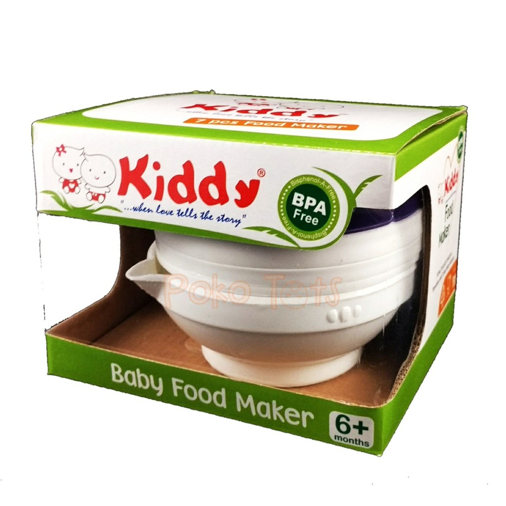 Kiddy Food Maker Set 7in1 Perlengkapan MPASI Pengolah Makan Bayi WHS