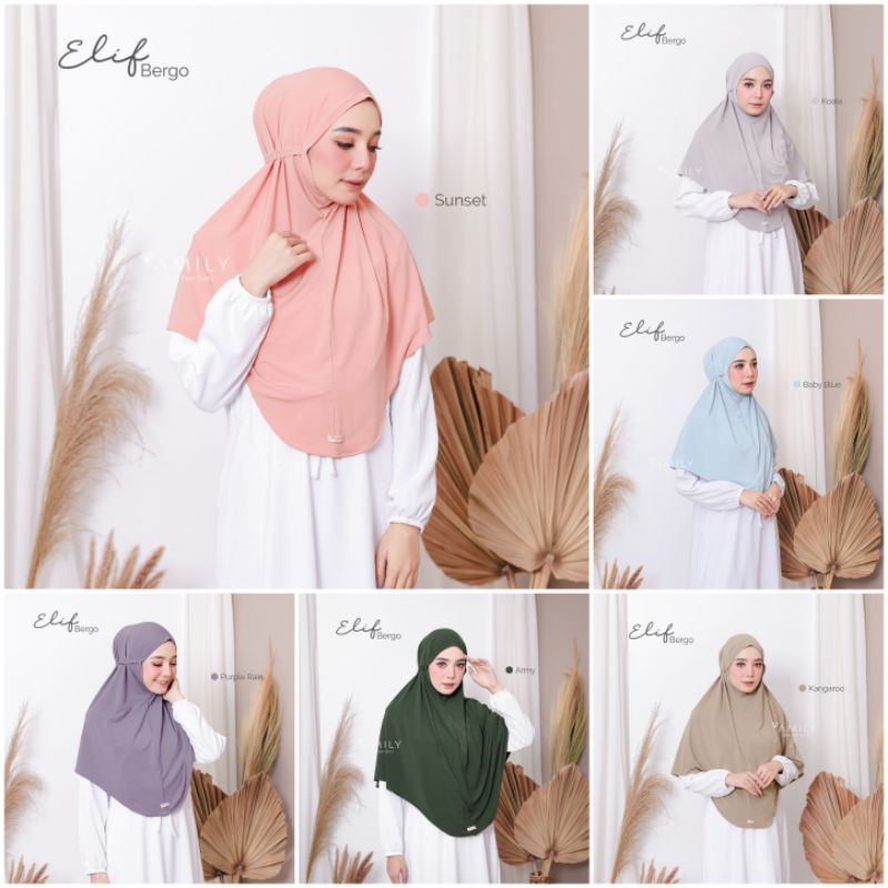 BERGO TERADEEMElif bergo by Amily