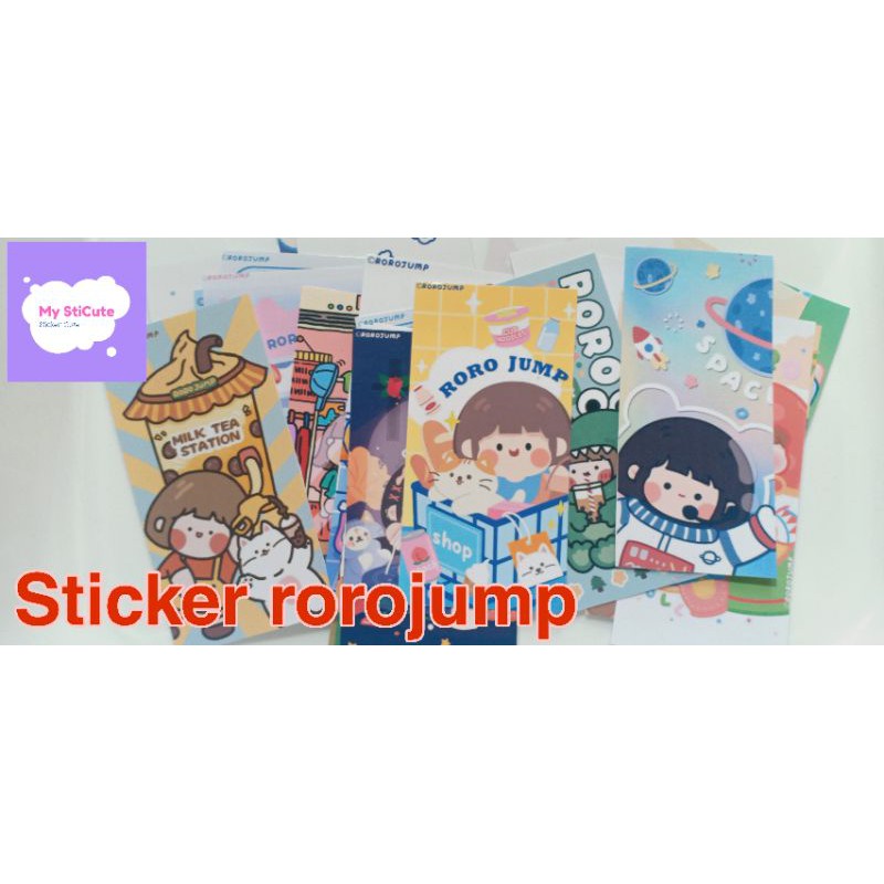 

(Beli 1 gratis 1)My StiCute sticker rorojump sticker imut kartun sticker kartun karakter rorojump