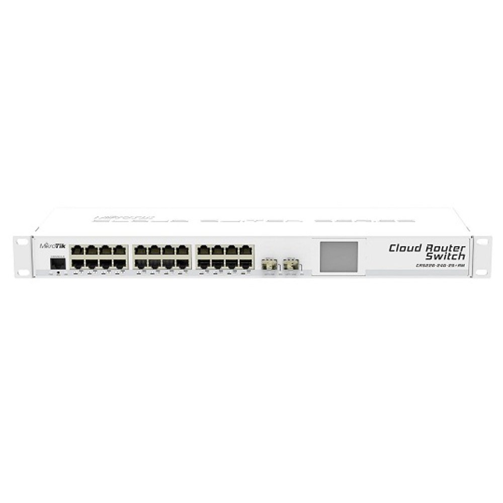 MIKROTIK CRS226-24G-2S+RM 24xGigabit LAN, 2xSFP (10GB)+ Cage, L5, LCD
