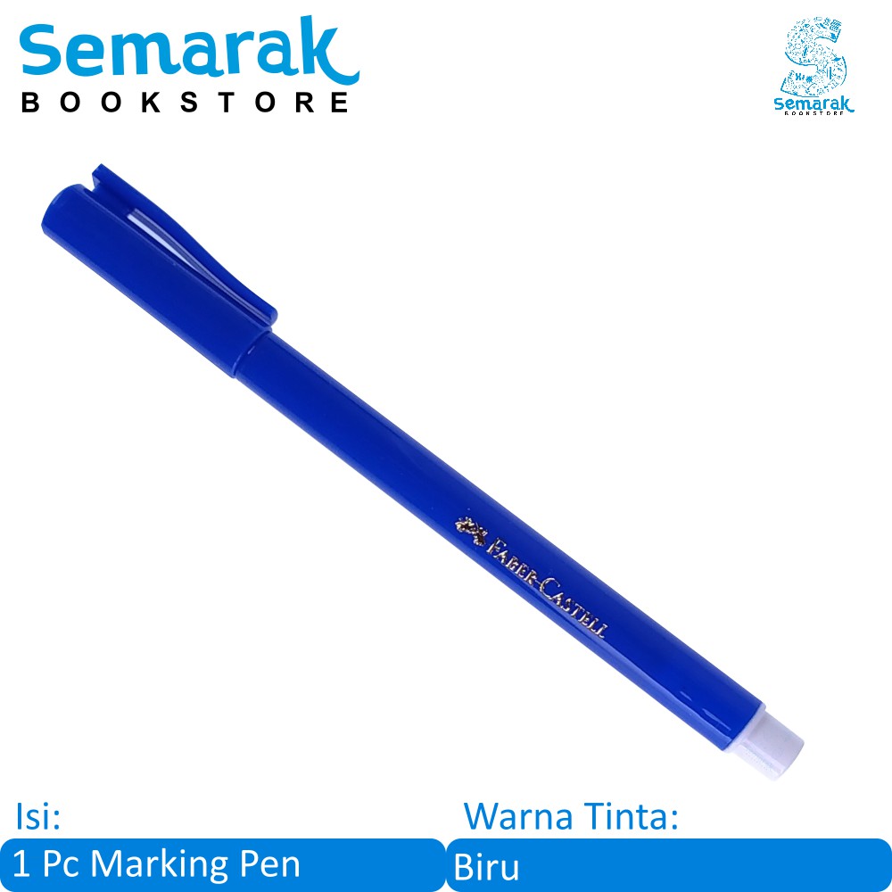 

Spidol Kecil Faber Castell Marking Pen - Biru