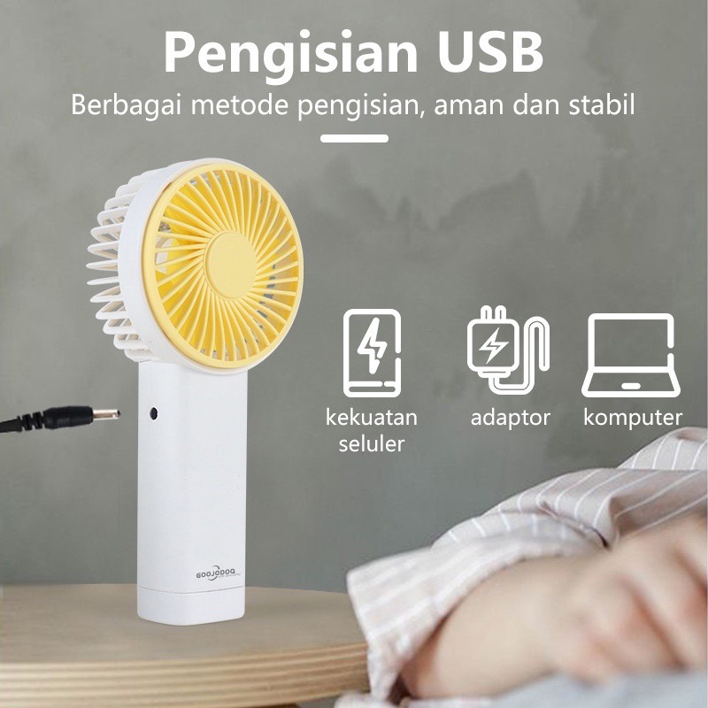 Kipas Angin Portable Mini HMN39 Baterai Meja Fan