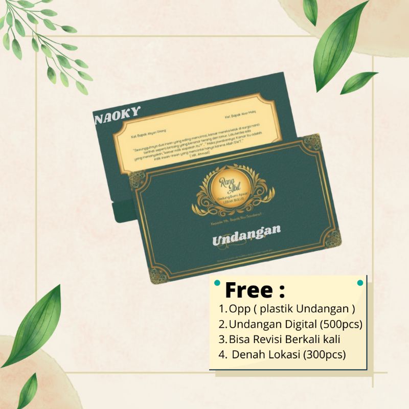 Undangan Murah Unik, Rustic dan elegan