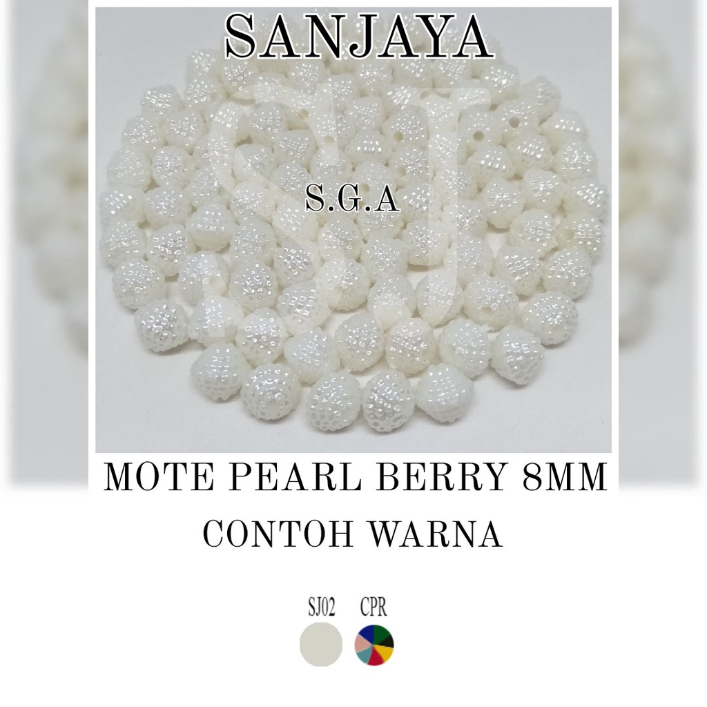 MOTE PEARL / MOTE BERRY / MANIK BERRY / MANIK KOTAK BERRY DIAMOND / MANIK PEARL BERRY / MOTE PEARL BERRY 8MM