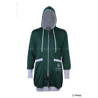 ✅Beli 1 Bundling 4✅ Hijacket YUKATA Original Jacket Hijaber Jaket Wanita Muslimah Azmi Hijab Hijaket-Green